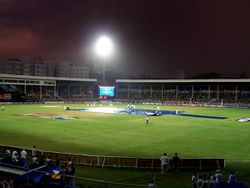 Rain disrupts the Finals under lights at the Brabourne Stadium