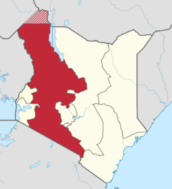 Location in Kenya.