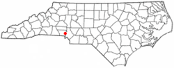 Location in the U.S. state of North Carolina