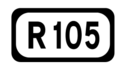 R105 road shield}}