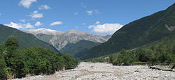 Looking north from the Sheki Rayon