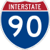 Interstate 90 marker