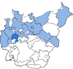 Location of Kurhessen