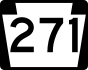 PA Route 271 marker