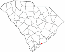 Location of Rockville in South Carolinia