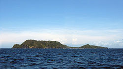 View of Apo Island from the west