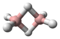 Ball and stick model of diborane