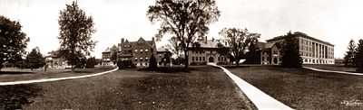 photograph of buildings on campus