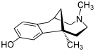 Chemical structure of Eptazocine.