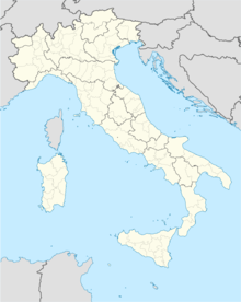 Map showing the location of Grotta del Cavallone  (Cavallone Cave)