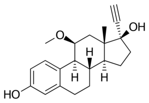 Moxestrol structure.svg