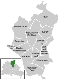 District map of Pankow