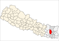 Location of Bhojpur