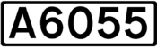 A6055 road shield