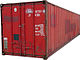 Red 40 ft shipping container