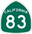 State Route 83 marker