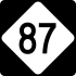 NC Highway 87 marker