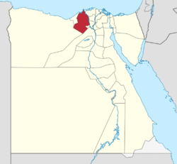 Beheira Governorate on the map of Egypt