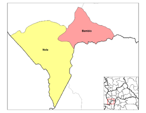 Sub-prefectures of Sangha-Mbaéré