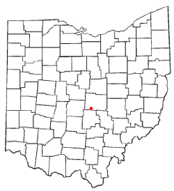 Location of Kirkersville, Ohio