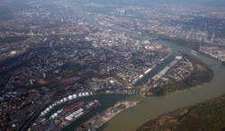 View over Ludwigshafen