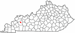 Location in the state of Kentucky