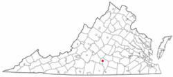 Location of Phenix, Virginia