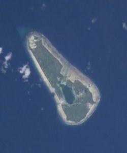 Vaitupu atoll from space