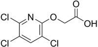 Skeletal formula of triclopyr