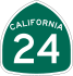 State Route 24 marker