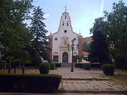 The church of Santa Barbara.