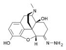 Chemical structure of Oxymorphazone.