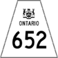 Highway 652 shield