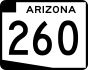 State Route 260 marker