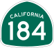 State Route 184 marker