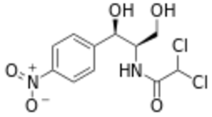 Chloramphenicol-2D-skeletal.svg