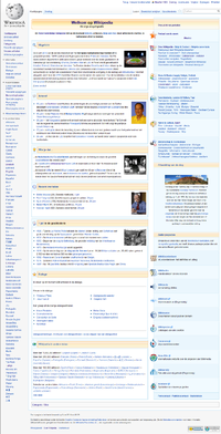 The Dutch Wikipedia in September 2015