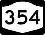 NYS Route 354 marker