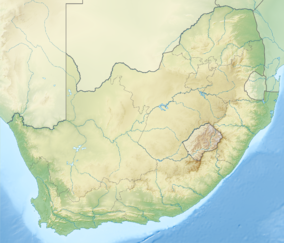 Map showing the location of Namaqua National Park