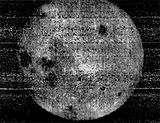 The first image ever of the far side of the Moon returned by Luna 3