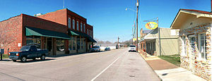 New Hope's Main Street running through downtown