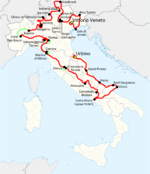 1988 Giro d'Italia route.svg