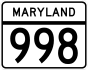 MD Route 998.svg