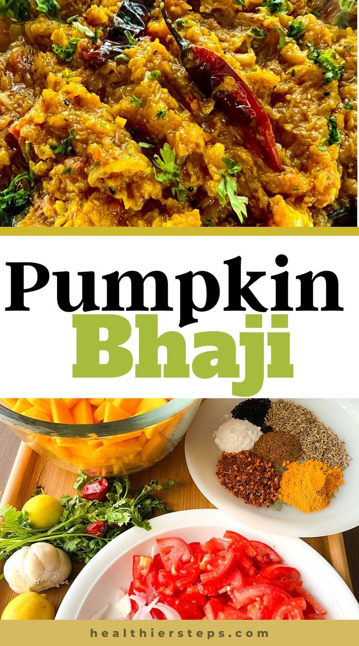 Pumpkin Bhaji - Healthier Steps