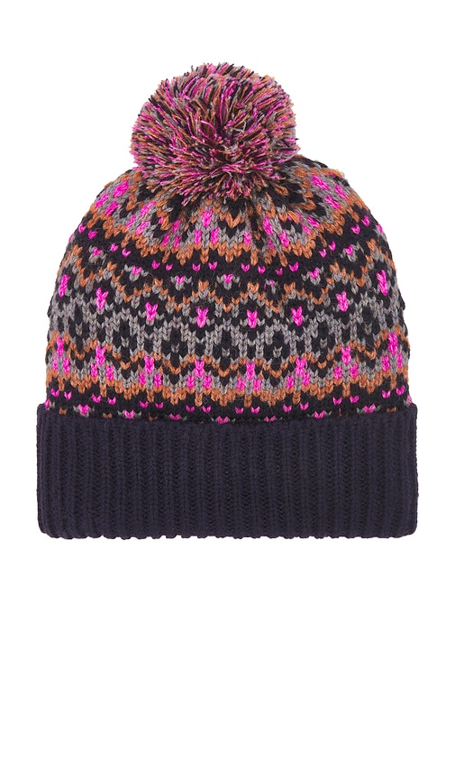 FREE PEOPLE FIRST FROST FAIRISLE POM BEANIE 