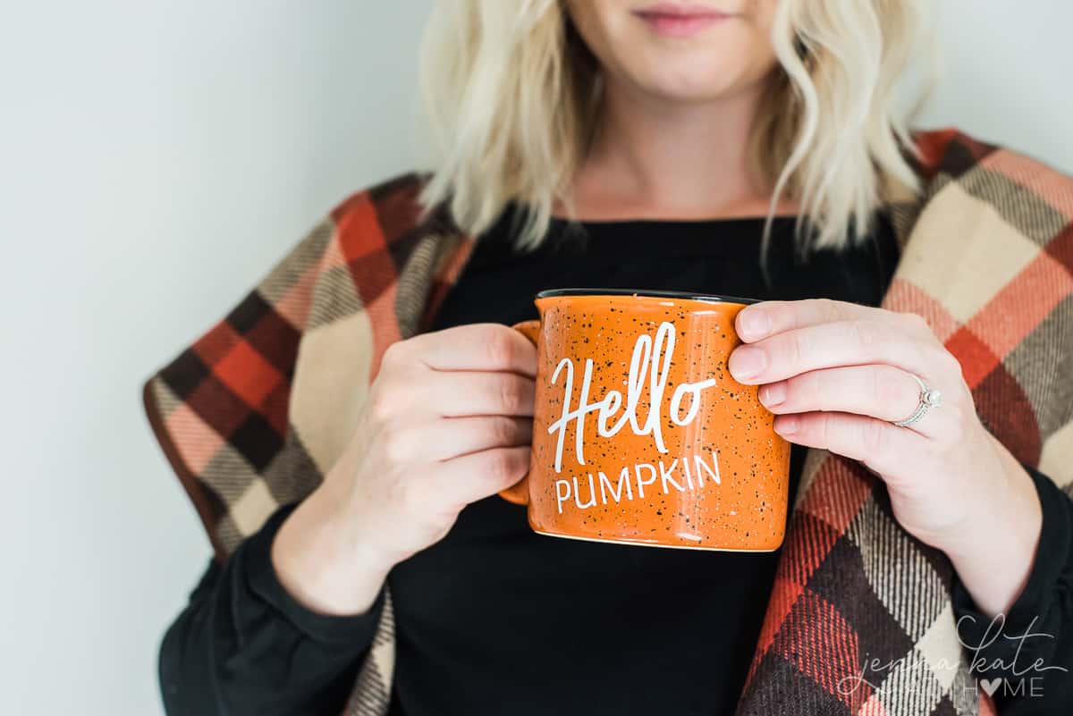 DIY personalized fall mug