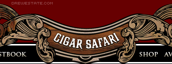 Cigar Safari image using LHF Firehouse font