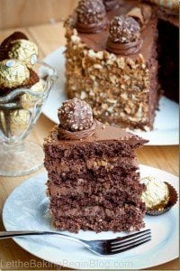 Ferrero Rocher Cake - Rich with Chocolate & Hazelnuts, this cake is amazing!