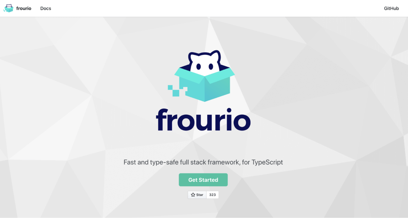 frourioのサイトのファーストビュー