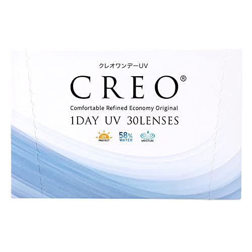 クレオワンデーUVモイスト 30枚 1箱 （1日使い捨て コンタクトレンズ ）【高含水】【BC】8.7 【PWR】-3.50 高含水 うるおい UVカット フィット感